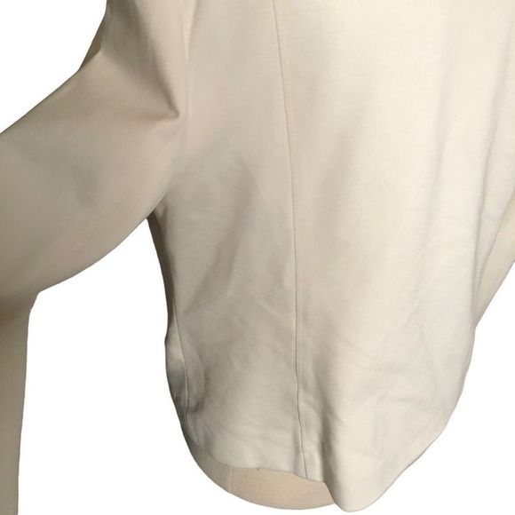 Chico’s Everyday Solid Ponte Jacket Ecru Size 2 - Picture 4 of 8
